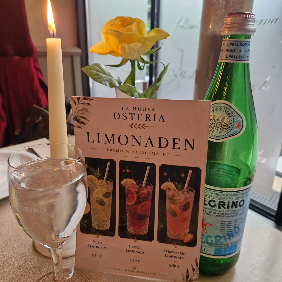 Speisekarte, La Nuova Osteria