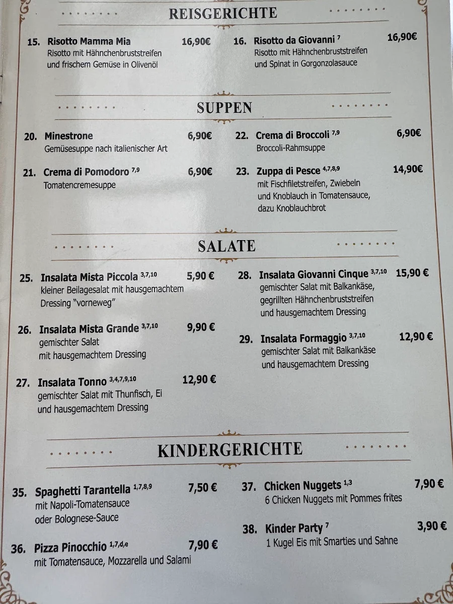 Speisekarte photo 2