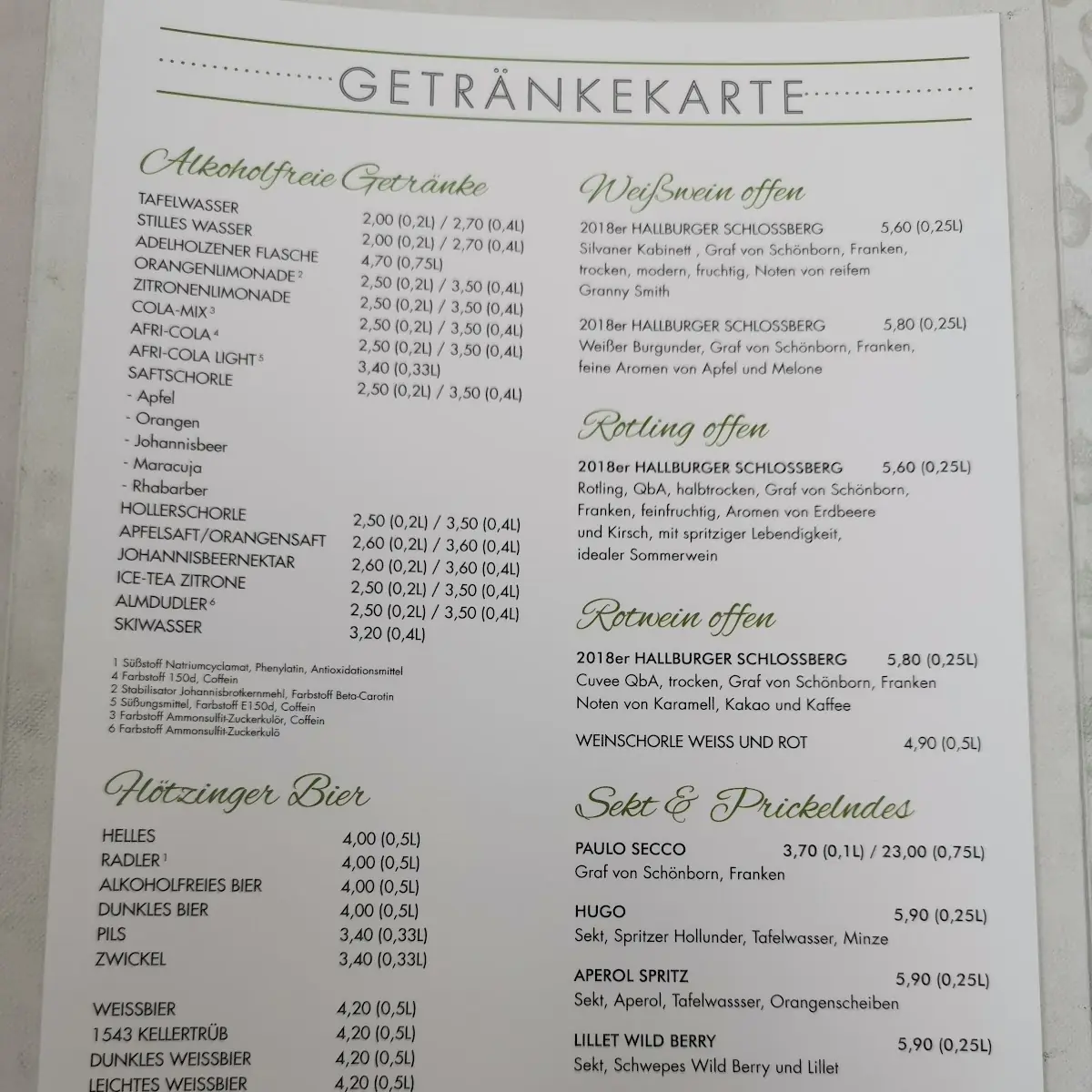 Speisekarte photo 4
