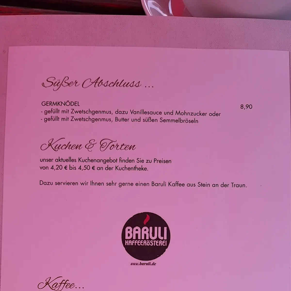Speisekarte photo 7