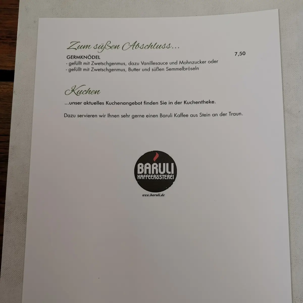 Speisekarte photo 8