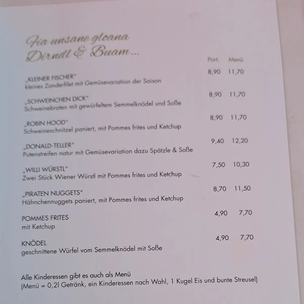 Speisekarte photo 9