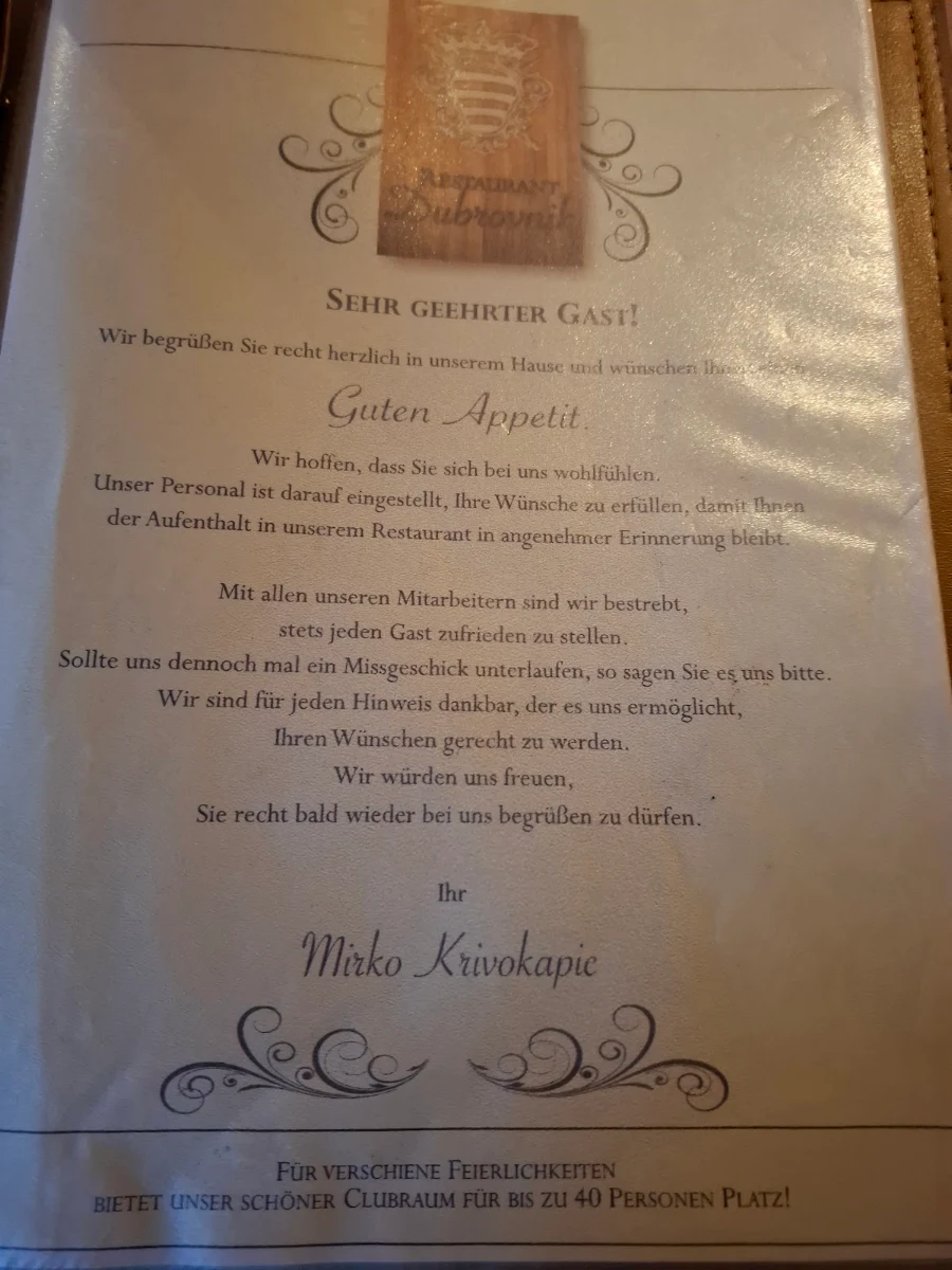 Speisekarte photo 1