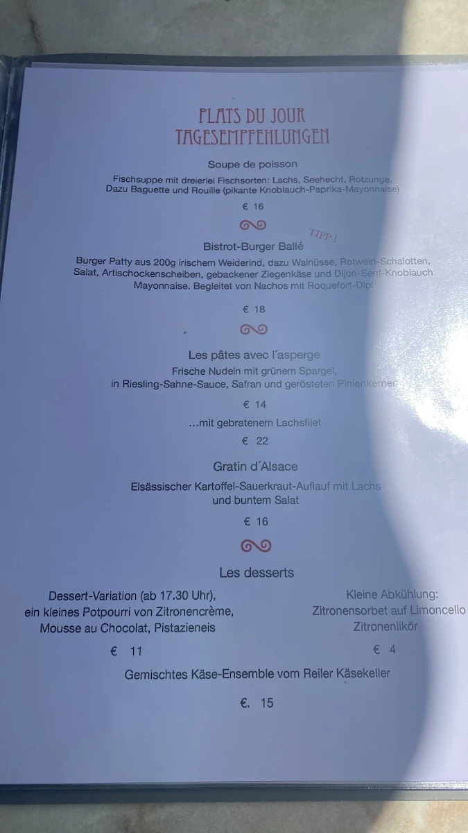 Speisekarte photo 3