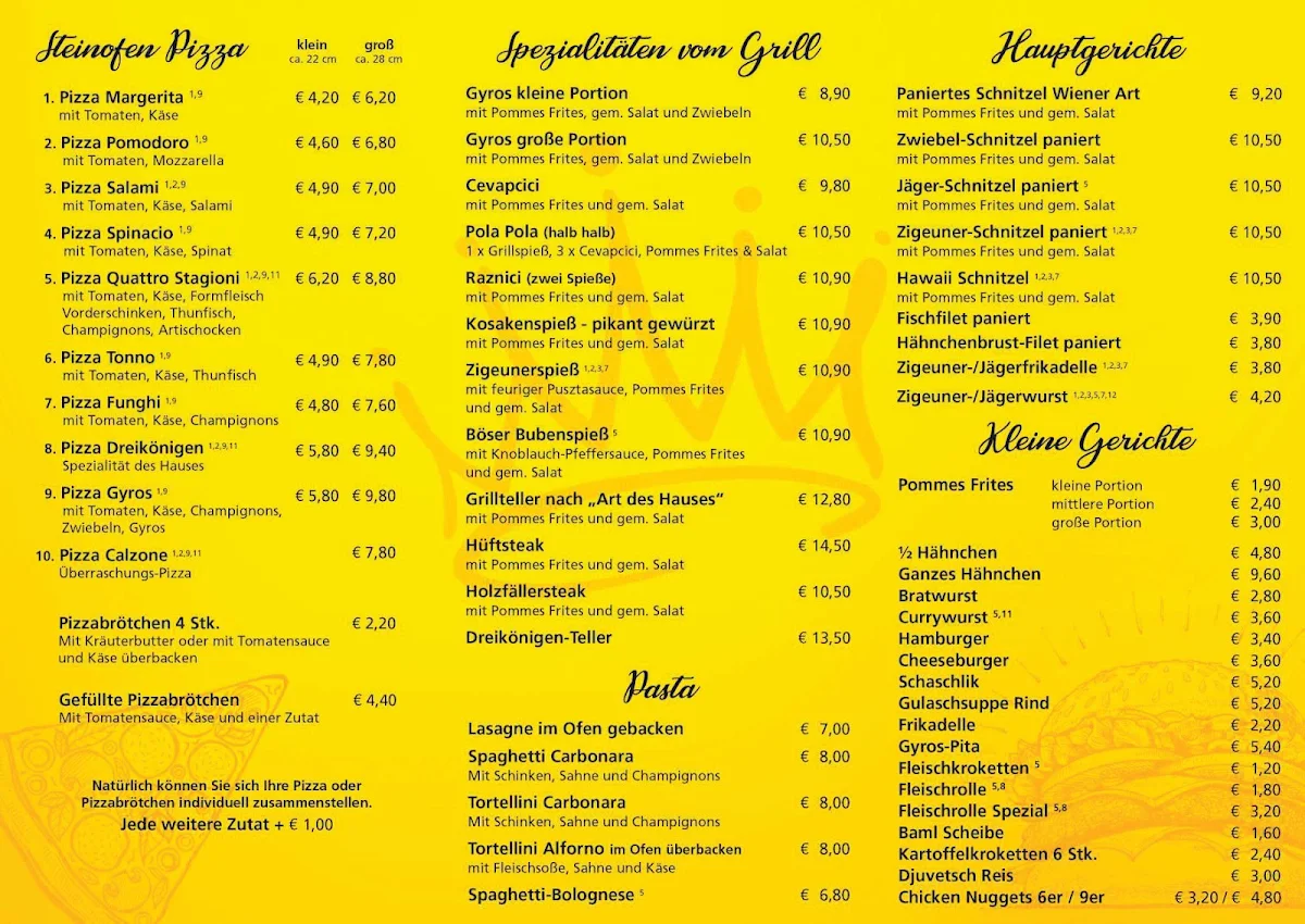 Speisekarte photo 1