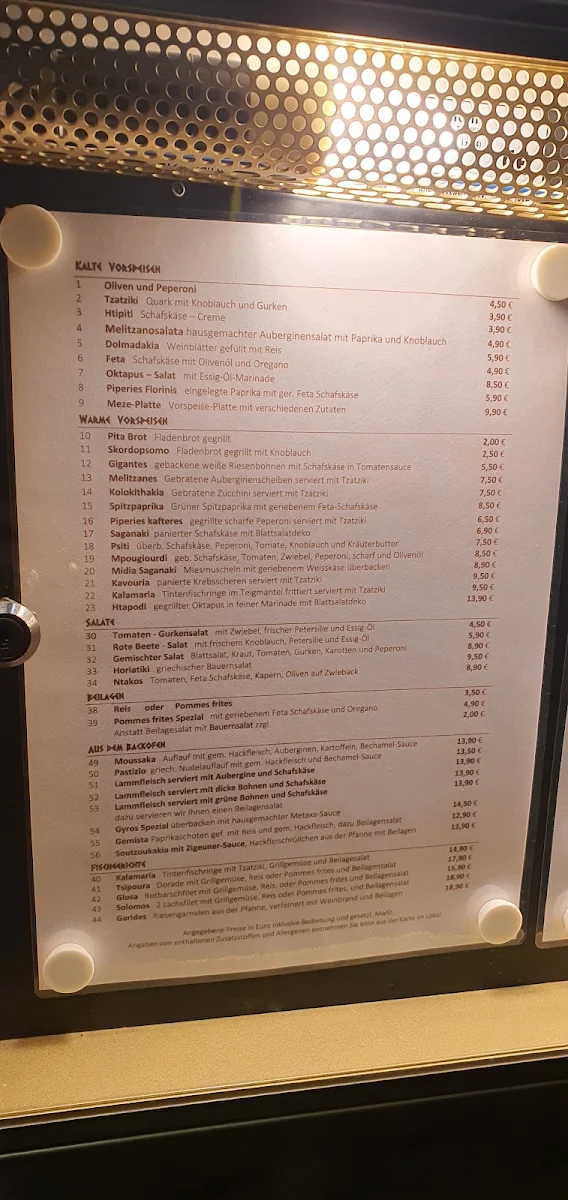 Speisekarte photo 1