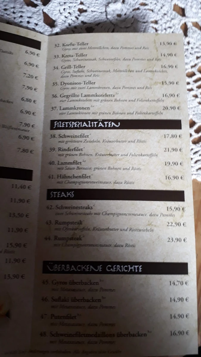 Speisekarte photo 2
