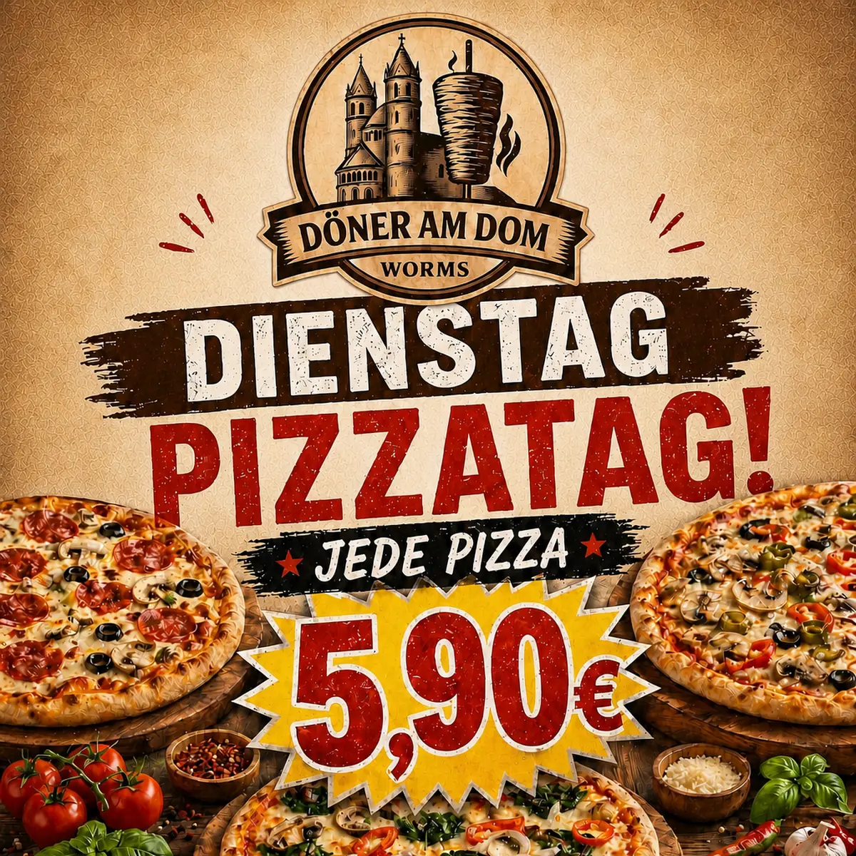 Speisekarte, Döner am Dom