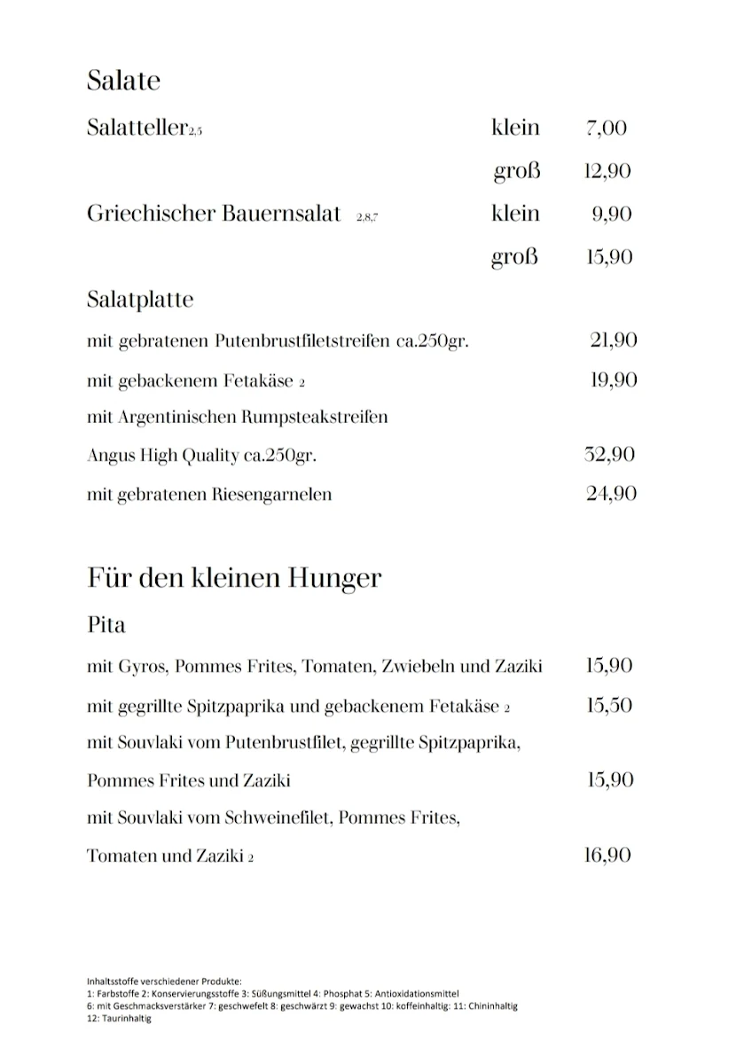 Speisekarte photo 4