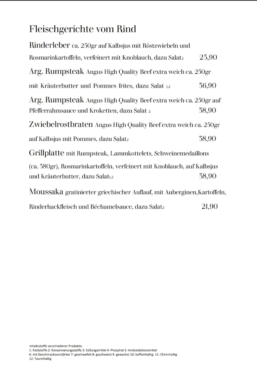 Speisekarte photo 7