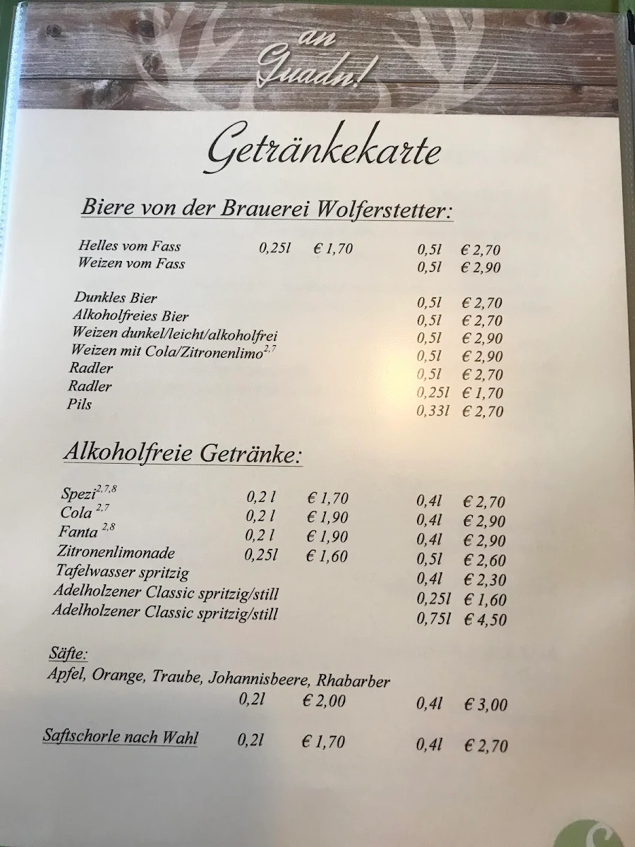 Speisekarte photo 1
