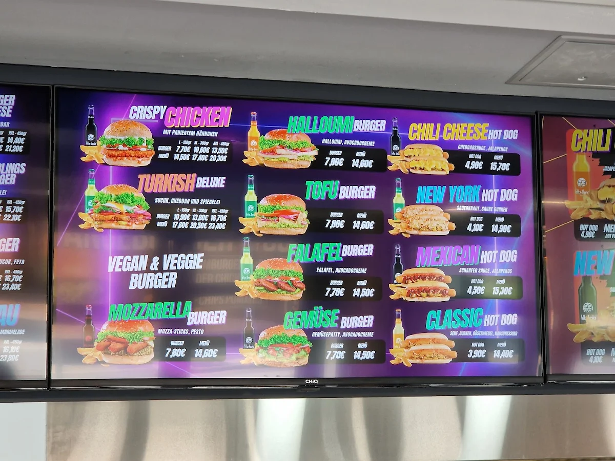 Speisekarte, Burger City
