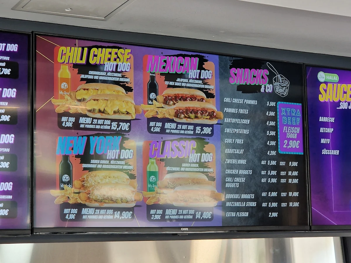 Speisekarte, Burger City