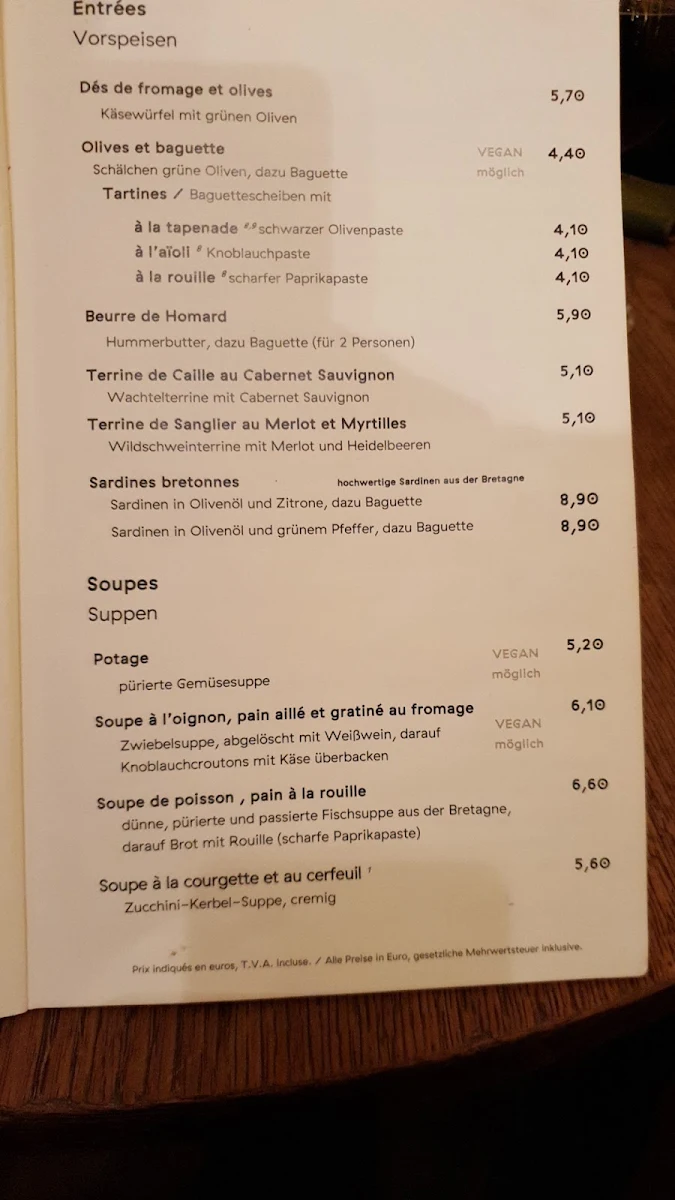 Speisekarte photo 8