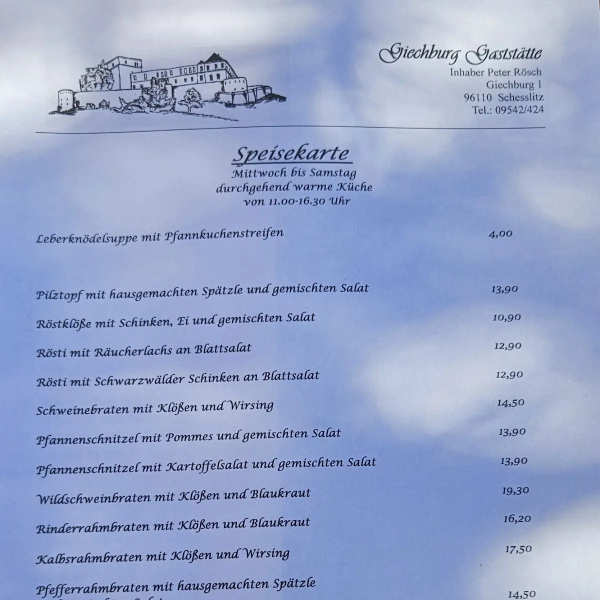 Speisekarte photo 2