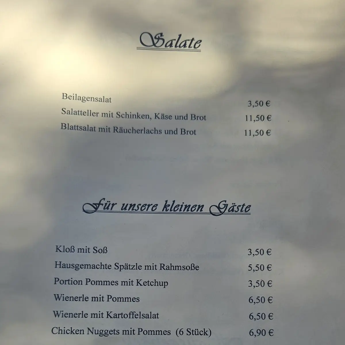 Speisekarte photo 5