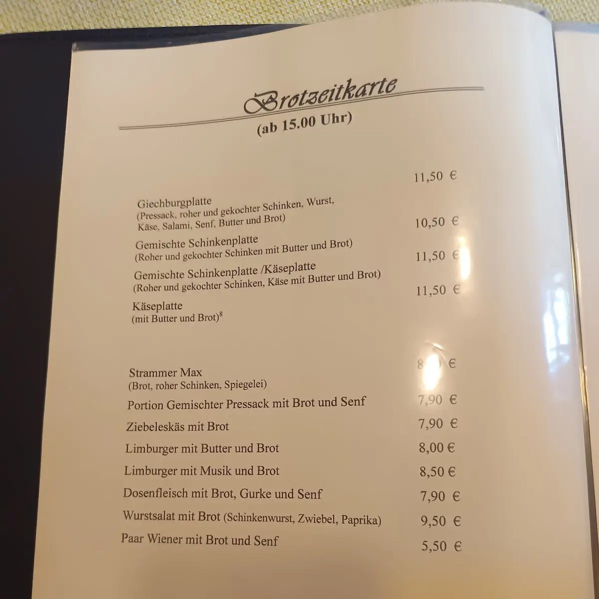 Speisekarte photo 6