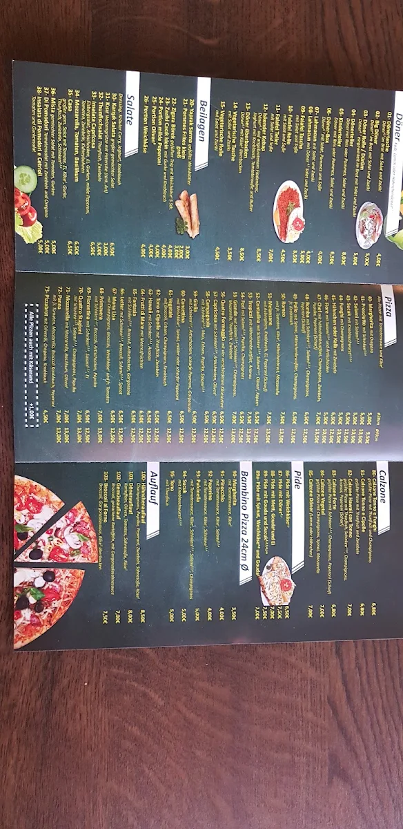 Speisekarte, Özer Grill