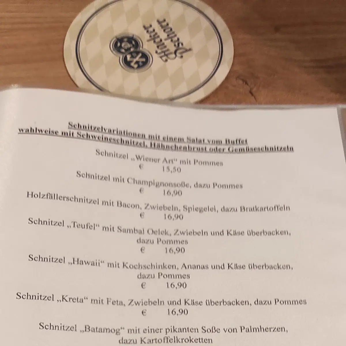 Speisekarte photo 1