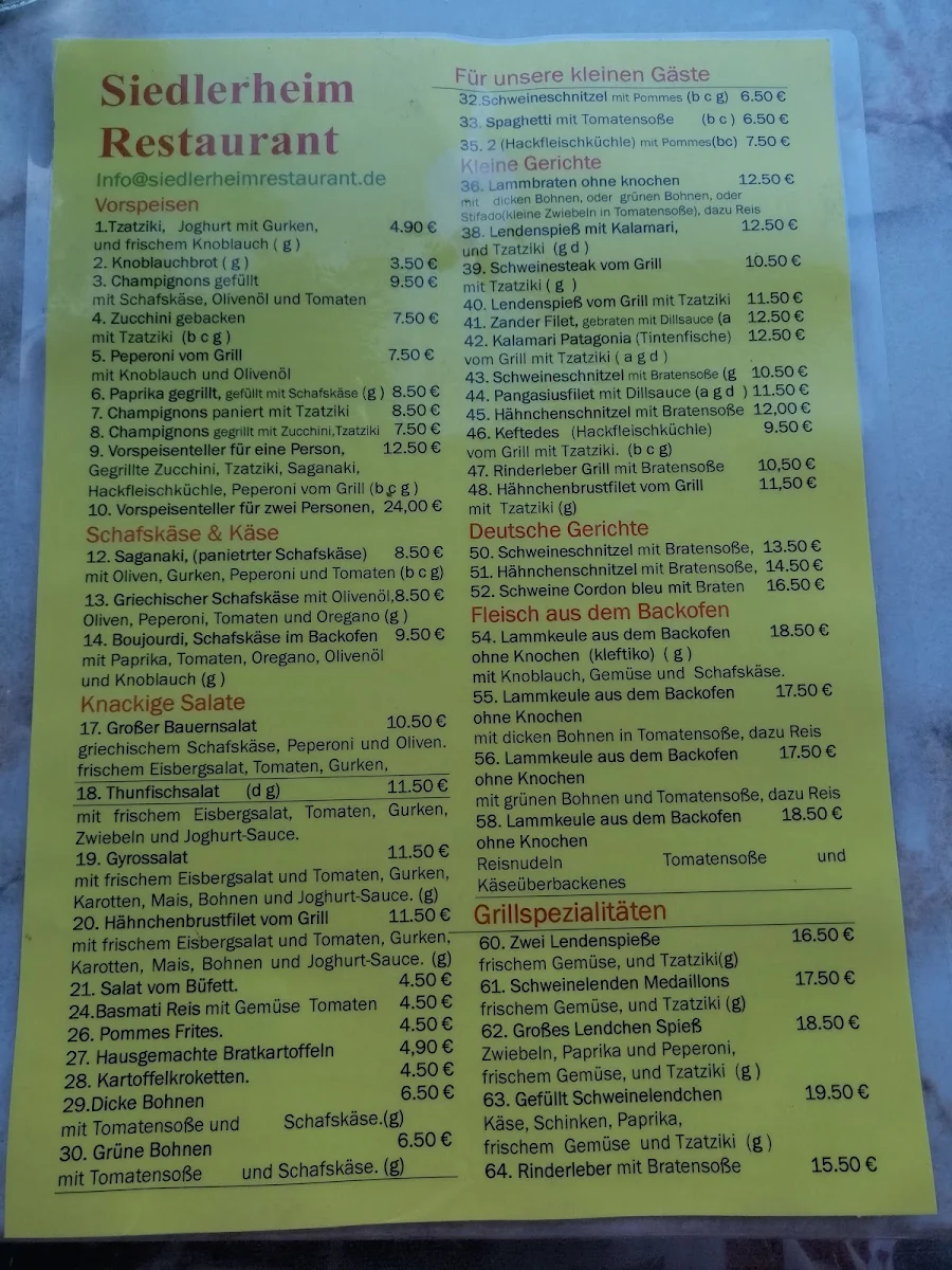 Speisekarte photo 2