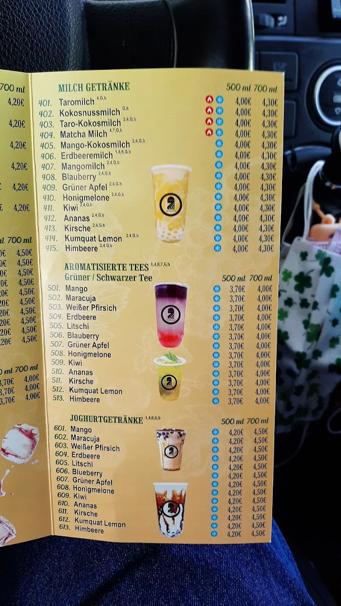 Speisekarte, Tea Time Seven
