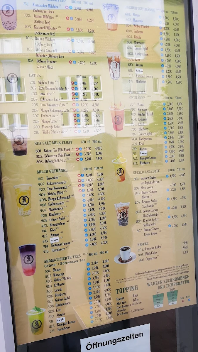 Speisekarte, Tea Time Seven
