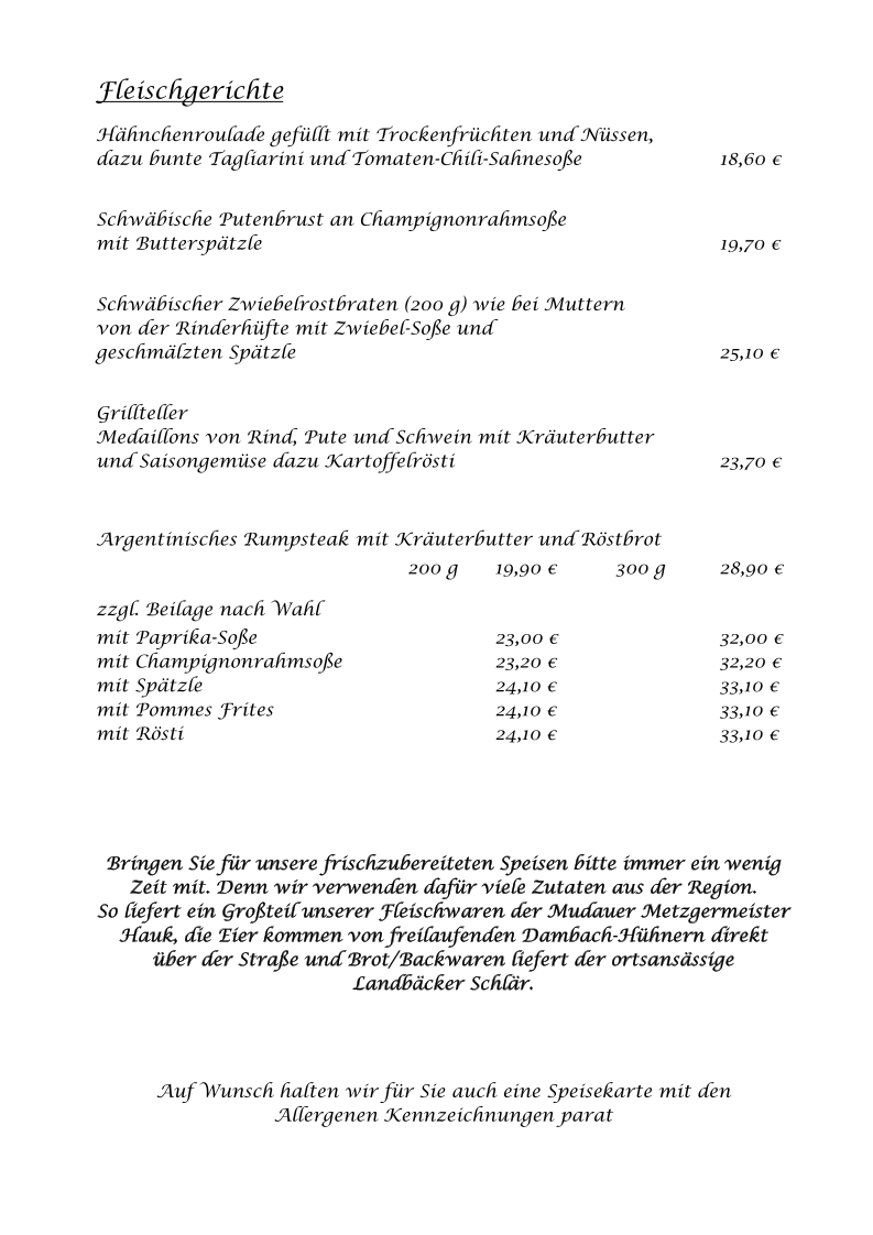Speisekarte photo 10