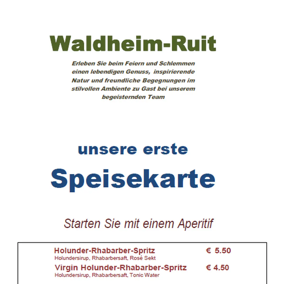 Speisekarte photo 2
