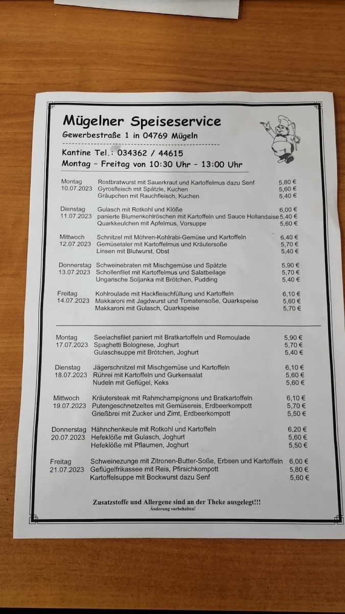 Speisekarte photo 2