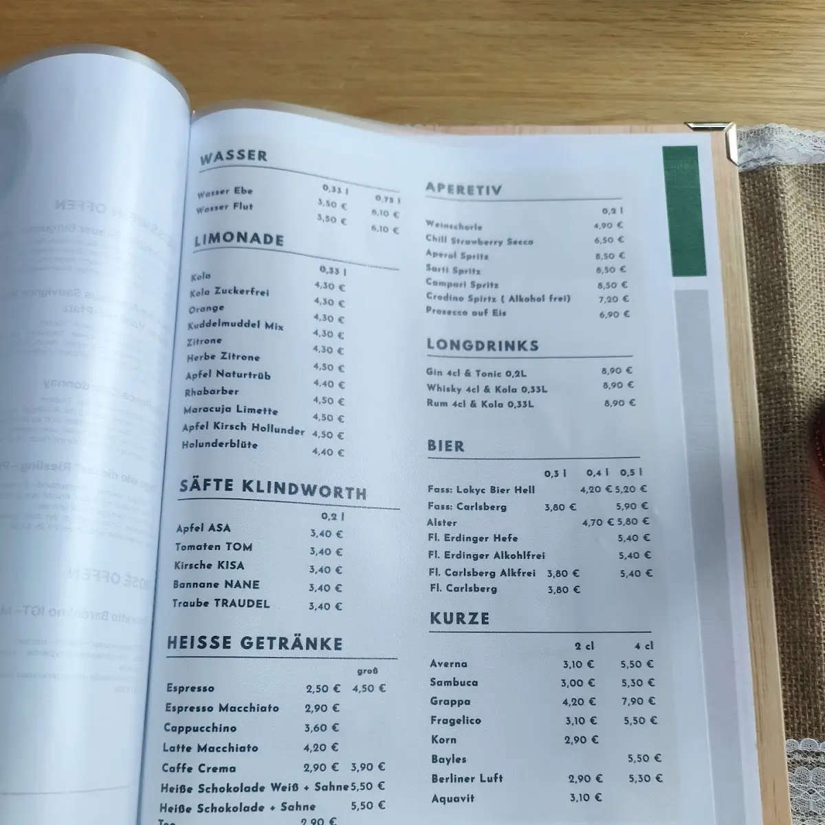 Speisekarte photo 1