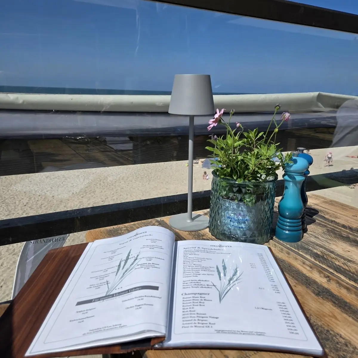 Speisekarte, Strandhafer Sylt
