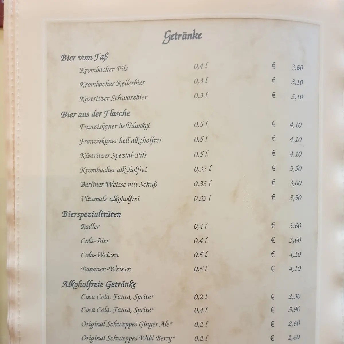 Speisekarte photo 10