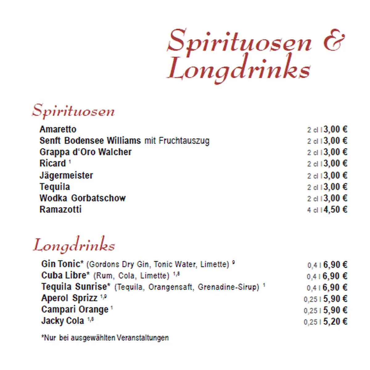 Speisekarte photo 5