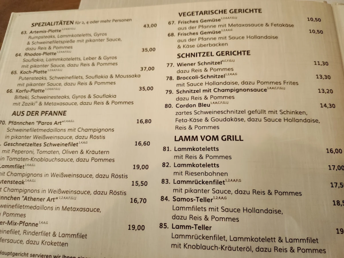 Speisekarte photo 2