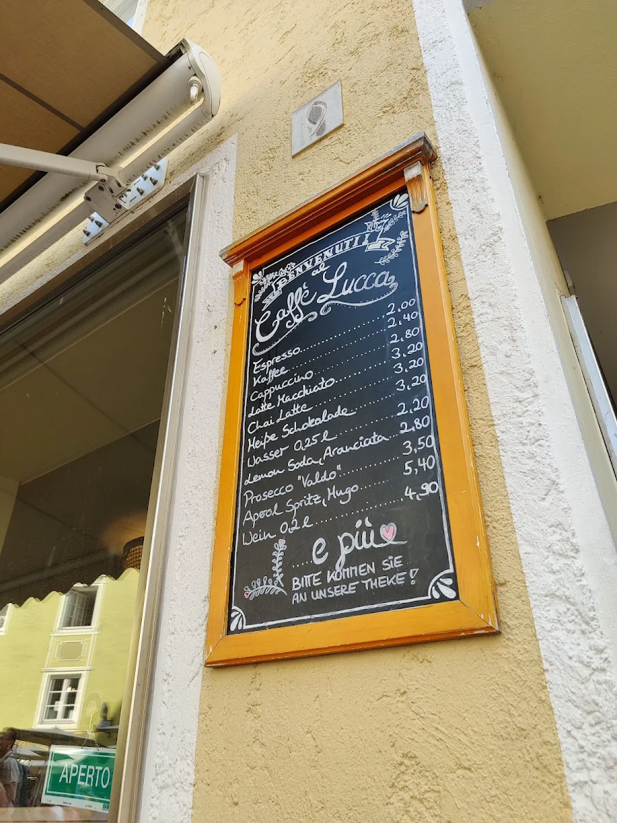 Speisekarte, Caffè Lucca