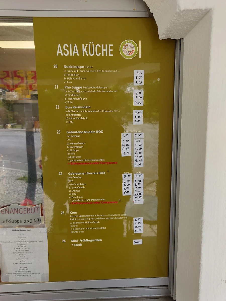 Speisekarte, CuLex Imbiss