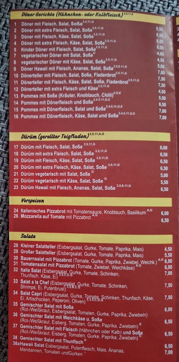 Speisekarte photo 1