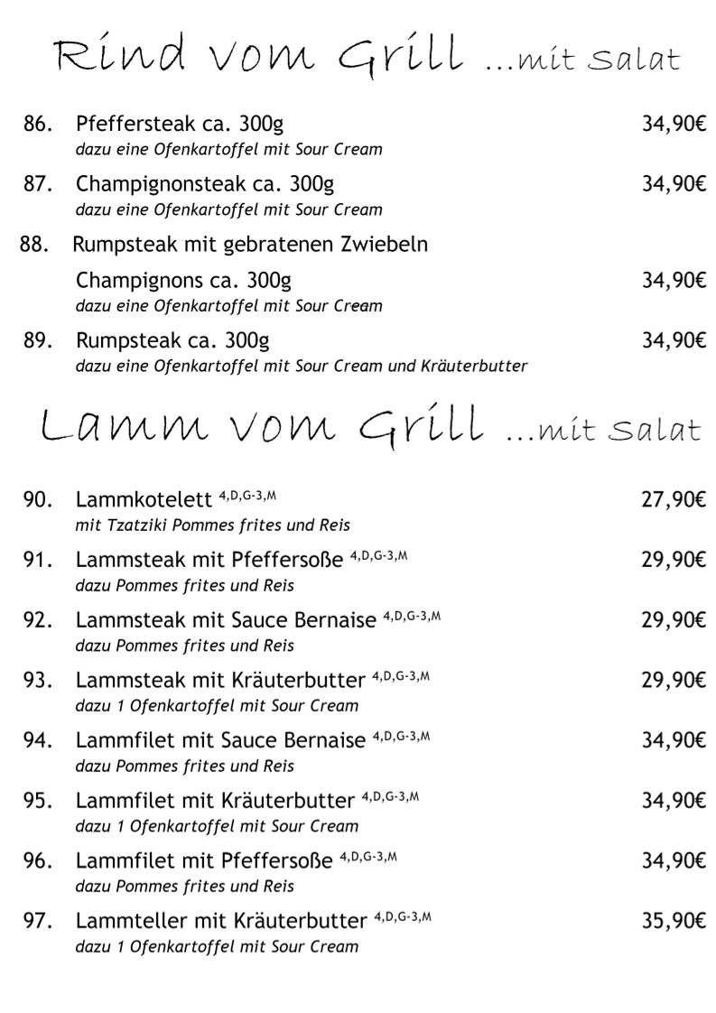 Speisekarte photo 9