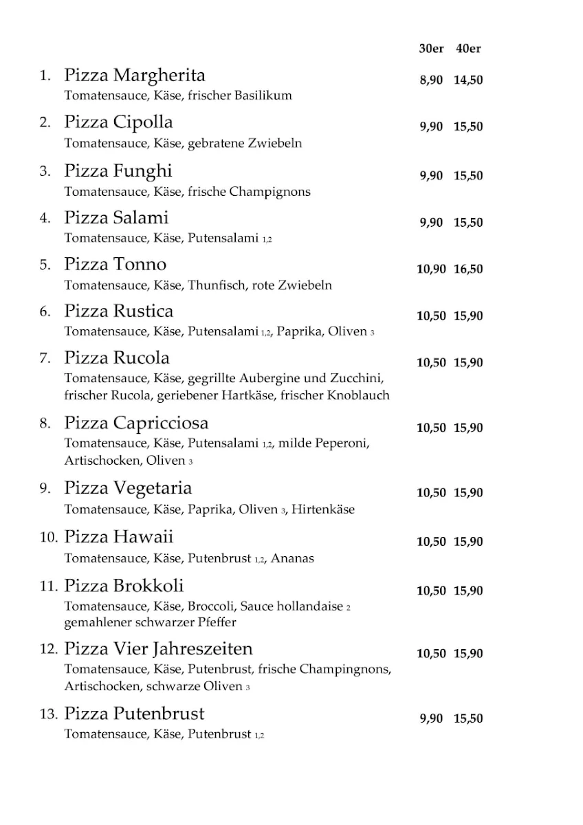 Speisekarte photo 2