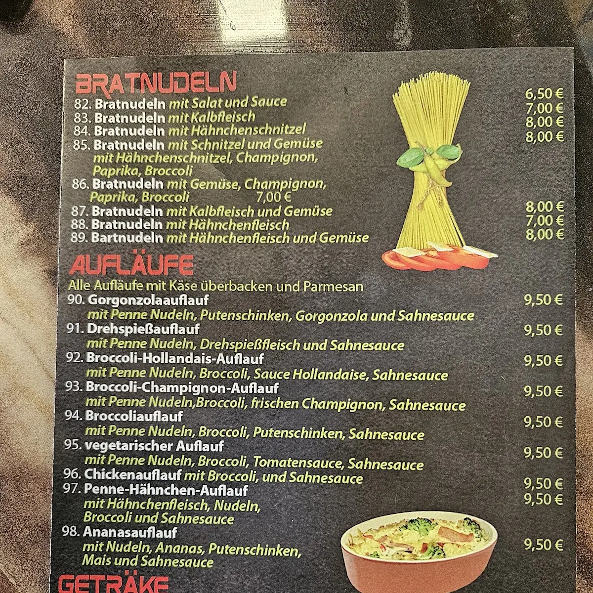 Speisekarte photo 1