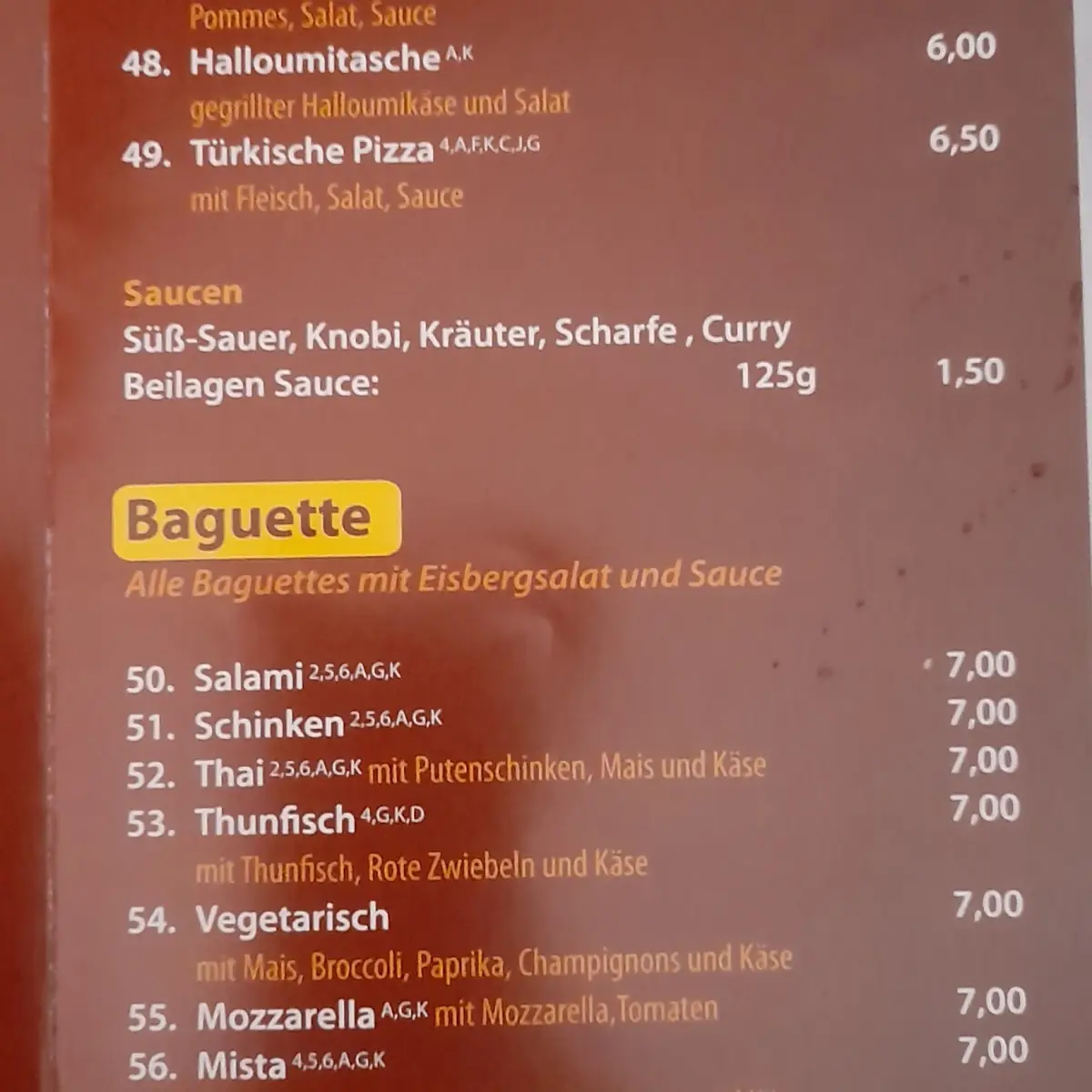 Speisekarte photo 9