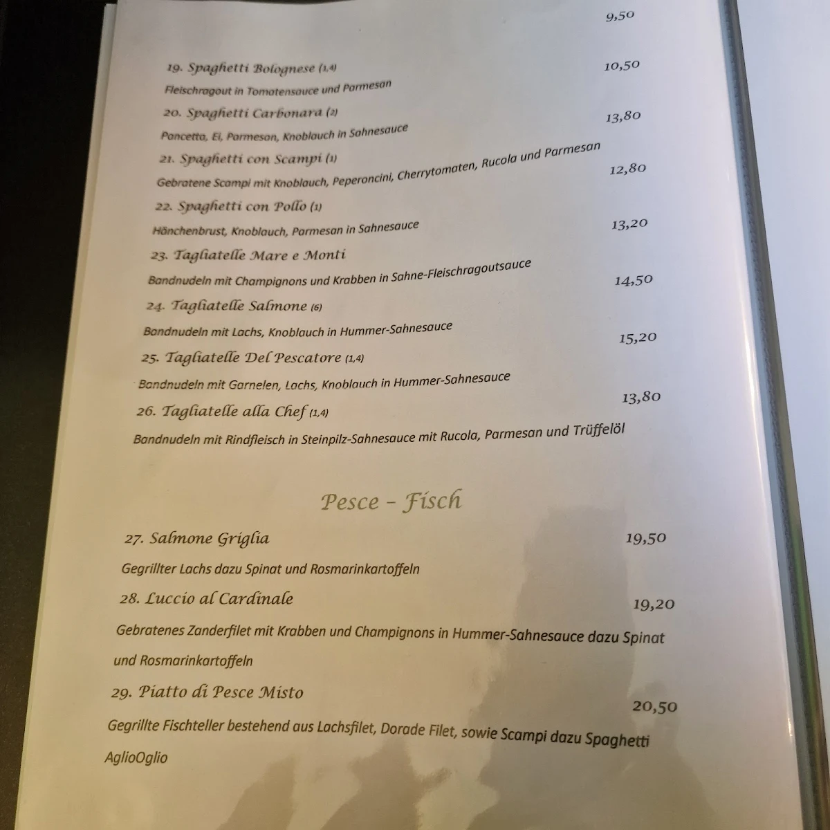 Speisekarte photo 1