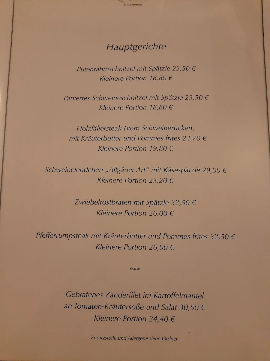 Speisekarte photo 1