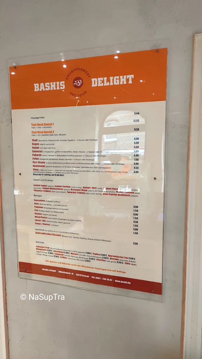 Speisekarte, Bashis Delight