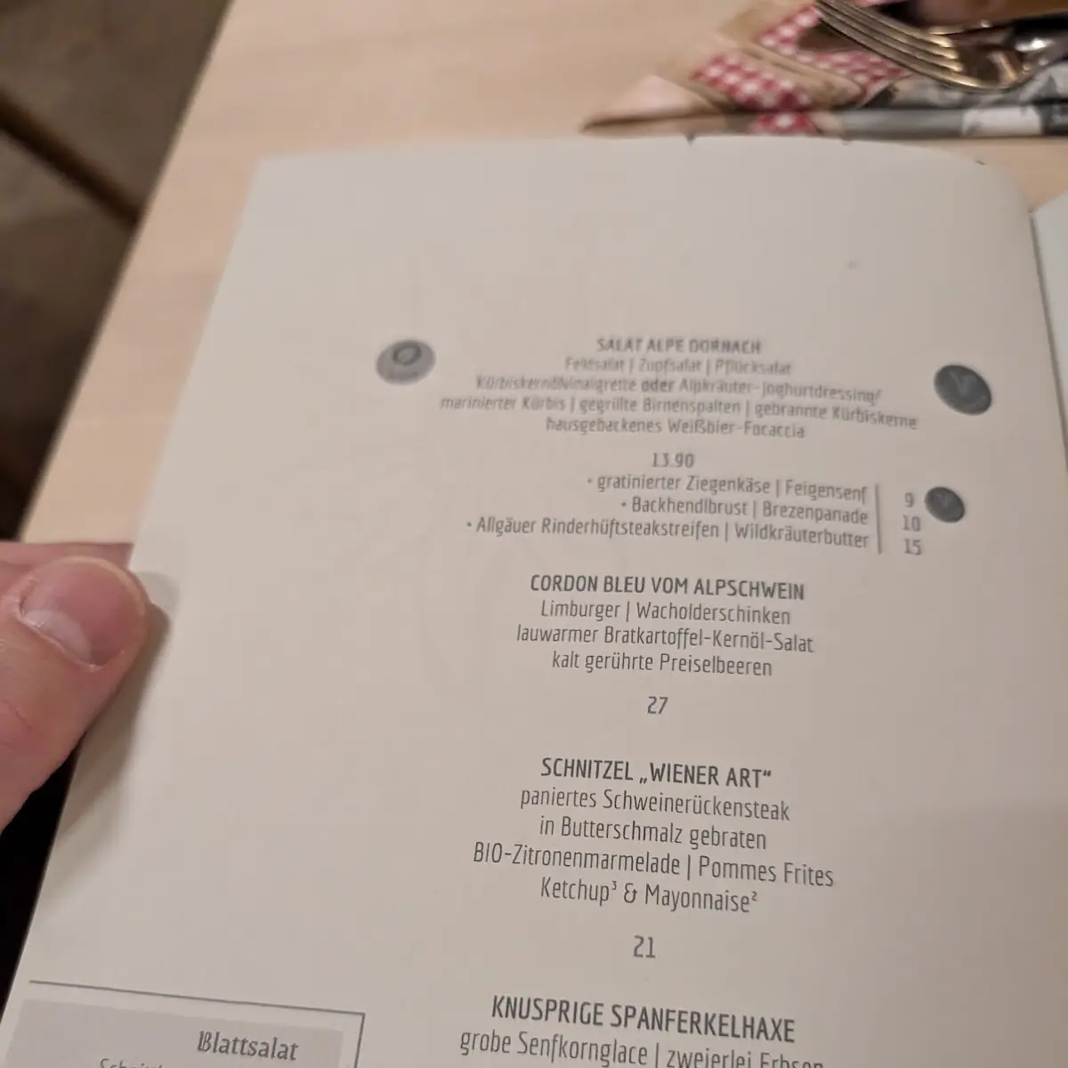 Speisekarte photo 2