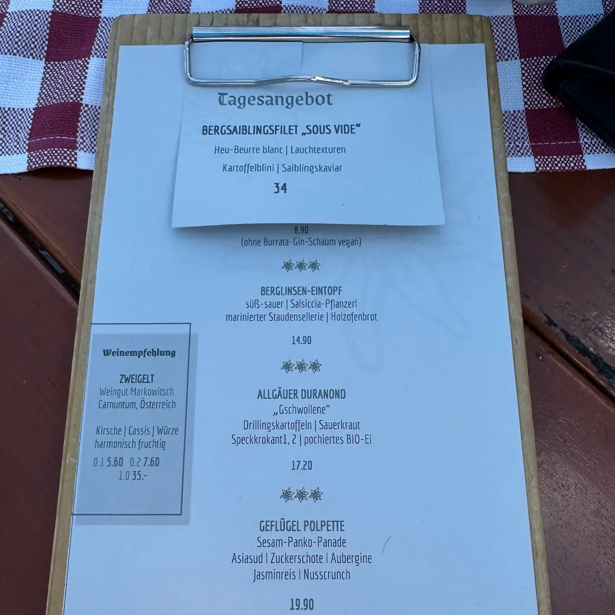 Speisekarte photo 4