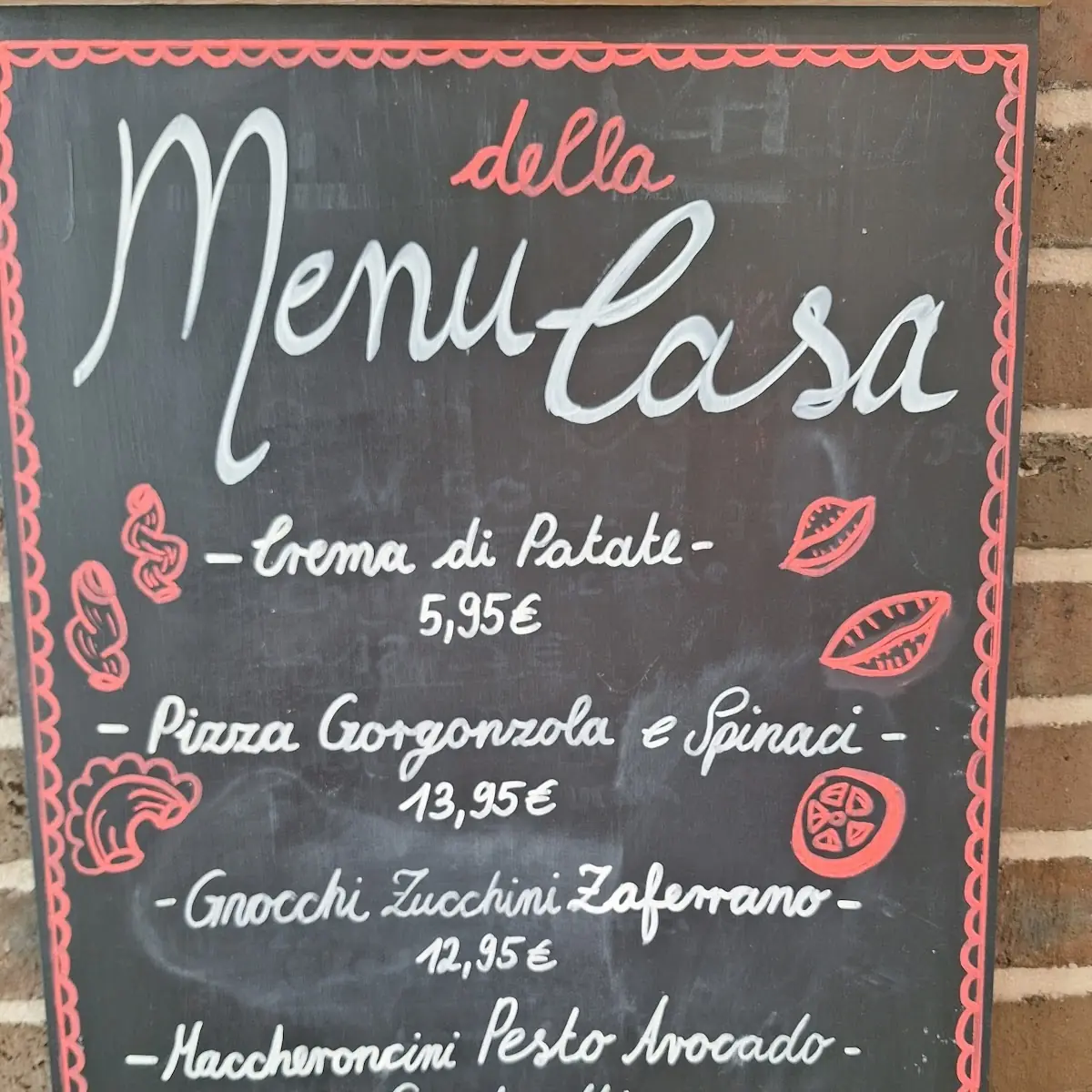 Speisekarte, L'Osteria Bornheim