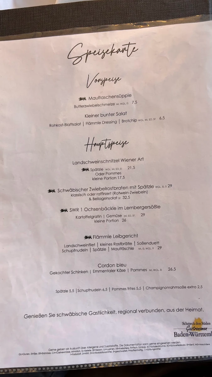 Speisekarte photo 1