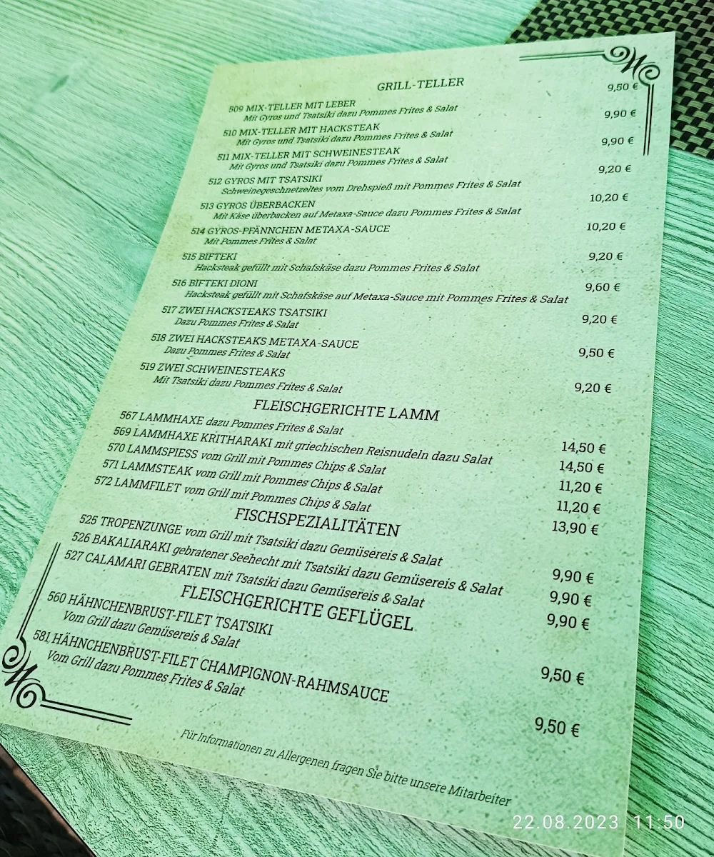 Speisekarte photo 2