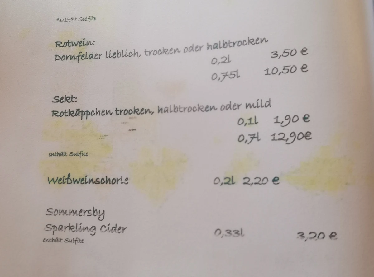 Speisekarte photo 2